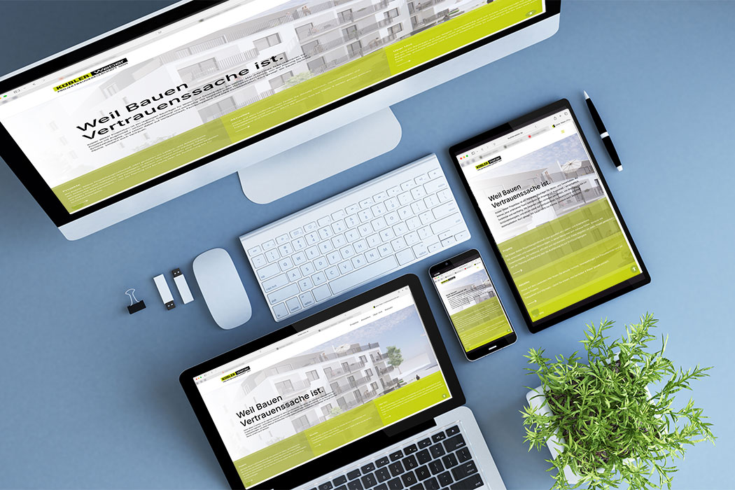 Website Kübler Weber Website Kübler Weber Projektbau GmbH