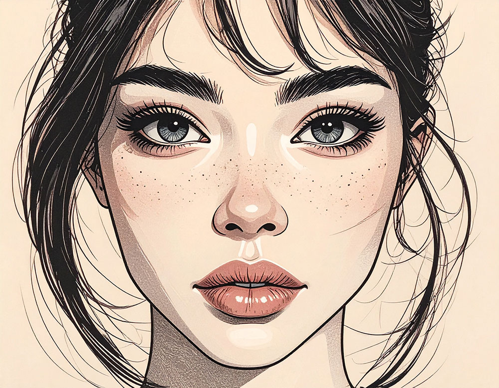 KI generiertes Gesicht KI generiertes Gesicht