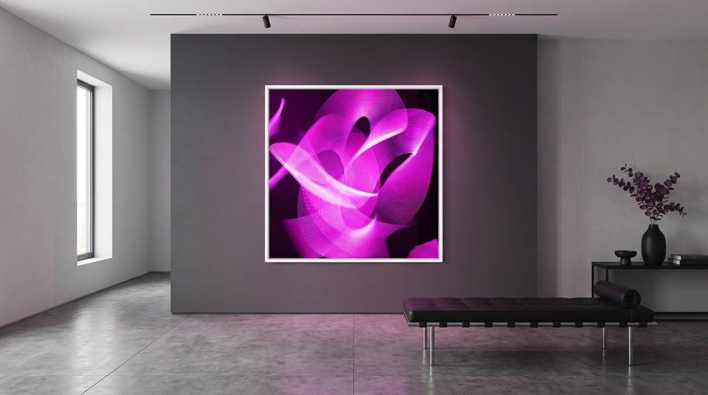 KI Visual Kunst von Elke Pfeifer im Raum